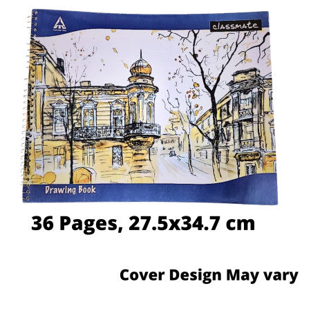 Classmate Spiral Drawing Book - 36 Pages, 27.5x34.7 cm (2000956)