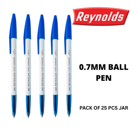 Reynolds 045 Ball Pen 25 Pcs Jar - Blue