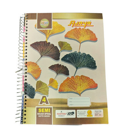 Shree Ajay Semi Rough Spiral Notebook - 220 pages