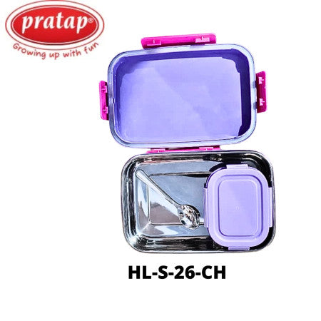 Pratap Meal On Kids Stainless Steel Lunch Box 900ml - (HL-S-26)