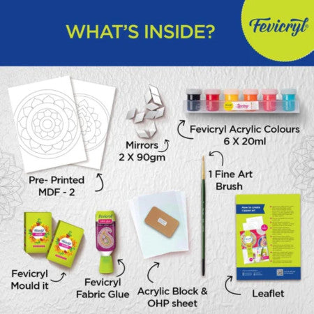 Pidilite Fevicryl Art Of India Lippan Art Kit