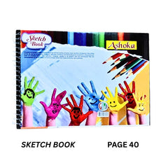 Ashoka Spiral A4 Drawing Book - 40 Pages