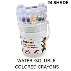 Myly-Crayon Water-Soluble Coloured Crayons 24 Shade - NO.3824