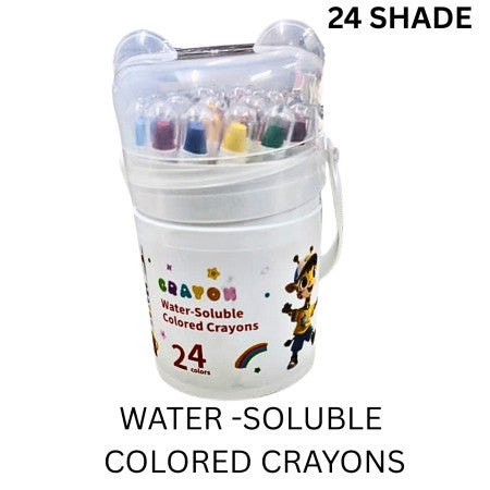Myly-Crayon Water-Soluble Coloured Crayons 24 Shade - NO.3824
