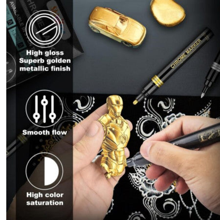 Myly Chrome Paint Gold & Silver Marker - DM-864