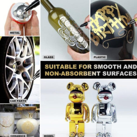 Myly Chrome Paint Gold & Silver Marker - DM-864