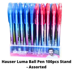 Hauser Luma Ball Pen 100pcs Stand - Assorted