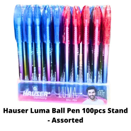 Hauser Luma Ball Pen 100pcs Stand - Assorted