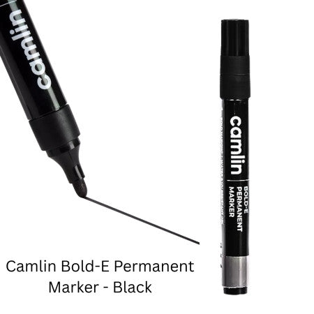 Camlin Bold-E Permanent Marker - Black