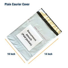 Aarpee Plain Courier Bags With pocket, (10''x14'')