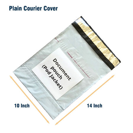Aarpee Plain Courier Bags With pocket, (10''x14'')