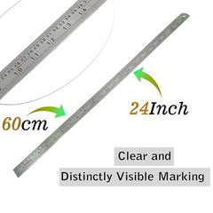 Khyati Super Strong Steel Scale - 60cm S534