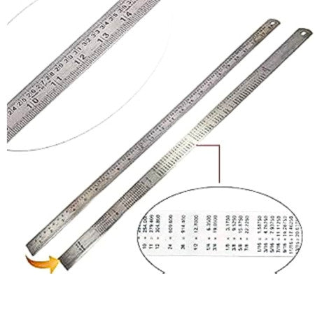 Khyati Super Strong Steel Scale - 60cm S534