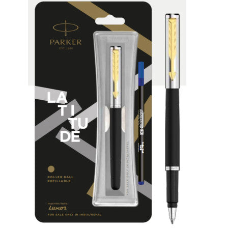 Parker Latitude Matte Metallix Roller Ball Pen - LA004 (MRP - 380)