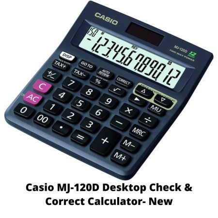 Casio MJ-120D Desktop Check & Correct Calculator- New