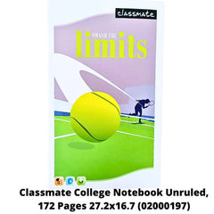 Classmate College Notebook -172 Pages 27.2x16.7