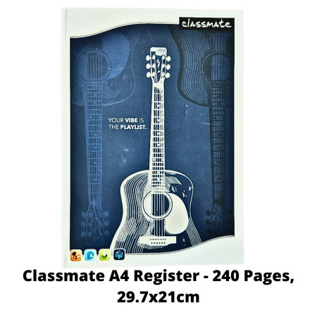 Classmate A4 Register - 240 Pages, 29.7x21cm