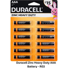 Duracell Zinc Heavy Duty AAA Battery - R03