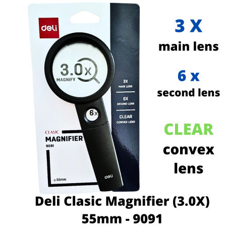 Deli Clasic Magnifier (3.0X) 55mm - 9091