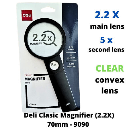 Deli Clasic Magnifier (2.2X)70mm - 9090