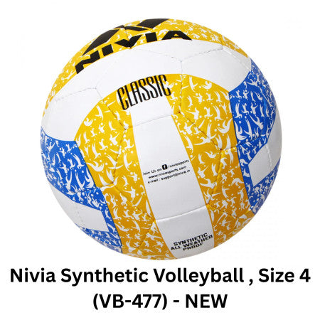 Nivia Synthetic Volleyball , Size 4 (VB-477) - NEW