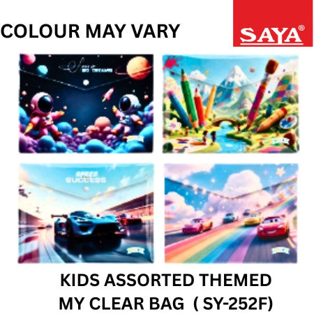 Saya Kids Assorted Themed My Clear Bag -SY-252F