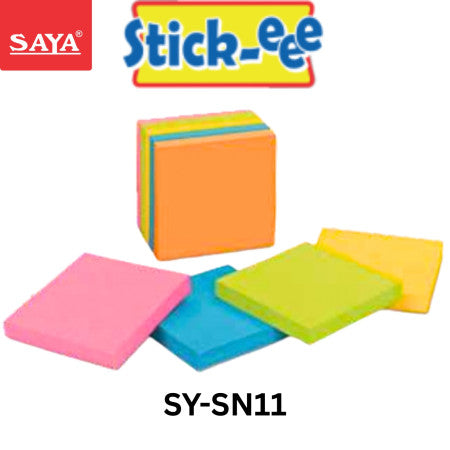Saya Stick-Eee Note Pads-NEON-SY-SN11