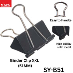 Saya Binder Clip XXL (51MM)-SY-B51