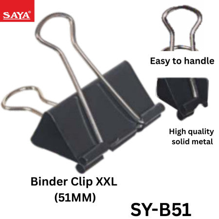 Saya Binder Clip XXL (51MM)-SY-B51