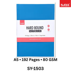 Saya Hard Bound Notebook A5 192 Page - SY-1503