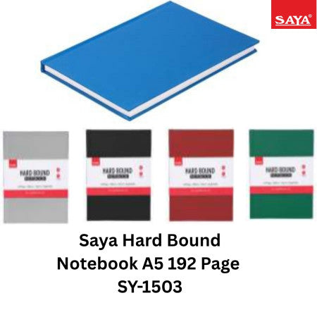 Saya Hard Bound Notebook A5 192 Page - SY-1503