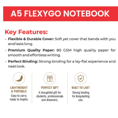 Saya FlexyGo Notebook 160 Page - SY-1440