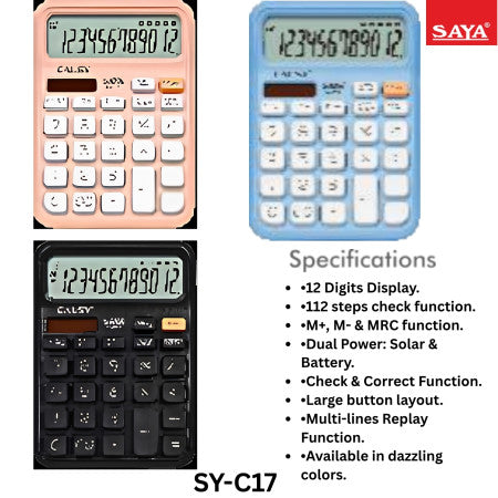 Saya Maxkeys Calculator - SY-C17