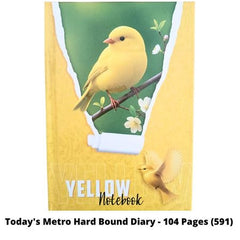 Today's Metro Hard Bound Diary - 104 Pages (591)