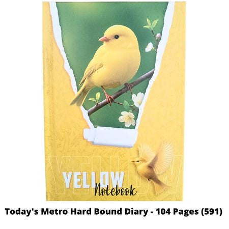 Today's Metro Hard Bound Diary - 104 Pages (591)