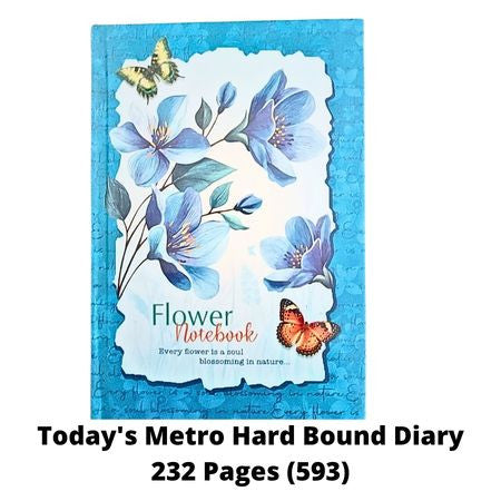 Today's Metro Hard Bound Diary - 232 Pages (593)