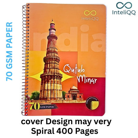 InteliQQ A4 Register -Spiral 400 Pages 29.7x21cm