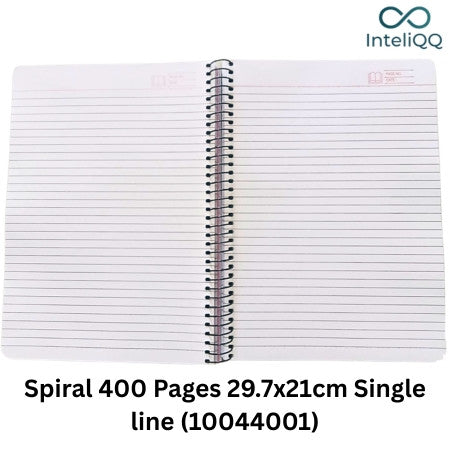 InteliQQ A4 Register -Spiral 400 Pages 29.7x21cm