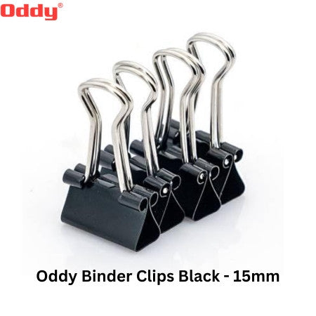 Oddy Binder Clips Black - 15mm