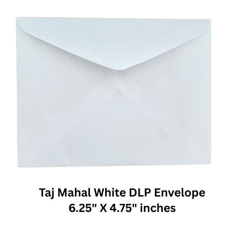 Taj Mahal White DLP Envelope 6.25
