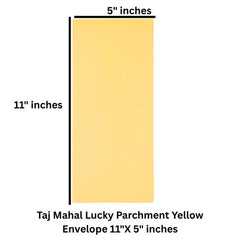Taj Mahal Lucky Parchment Yellow Envelope 11