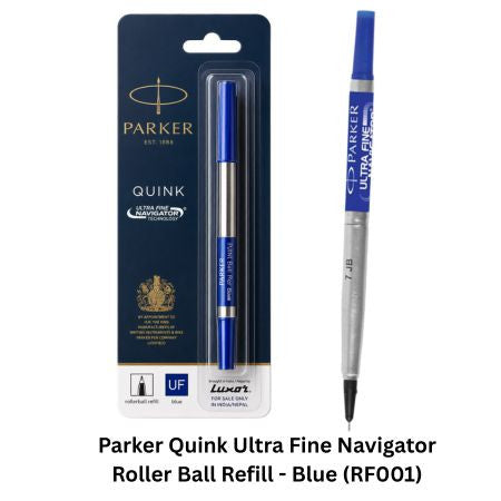 Parker Quink Ultra Fine Navigator Roller Ball Refill - Blue (RF001)