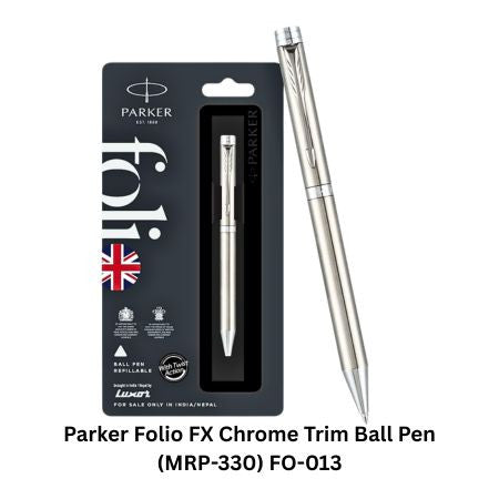 Parker Folio FX Chrome Trim Ball Pen (MRP-330) FO-013