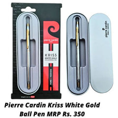 Pierre Cardin Kriss White Gold Ball Pen MRP Rs. 350