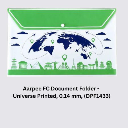 Aarpee FC Document Folder - Universe Printed, 0.14 mm, (DPF1433)