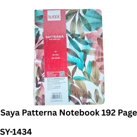 Saya Patterna Notebook 192 Page - SY-1434