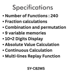 Saya Scientific Calculator -SY-C82MS