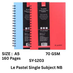 Saya Le Pastel Single Subject NB-A5 160 Page -SY-1203
