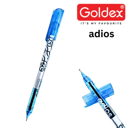 Goldex Adios Ball Pen ( PACK OF 5 PCS)- BLUE