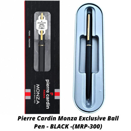 Pierre Cardin Monza Exclusive Ball Pen - BLACK -(MRP-300)